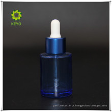 30 ml melhor venda vazio azul colorido loção frasco conta-gotas de vidro cosméticos jar frasco